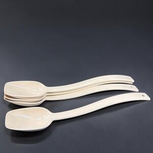 Carlisle 10inch Tan Salad Bar Serving Spoons 3/4 oz Portion Control Set of 4